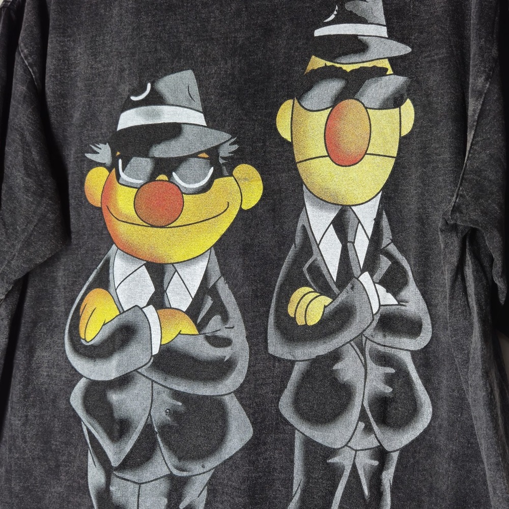 90s Sesame Street Bert & Ernie Muppets T Shirt Gentle Woman Size XL Retro - Picture 2 of 5